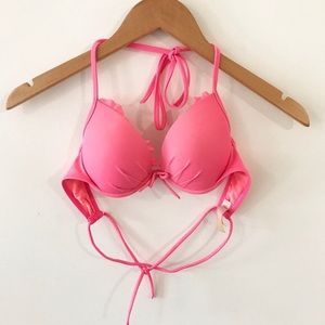 Victoria’s Secret Pink Ruffled PushUp Bikini Top